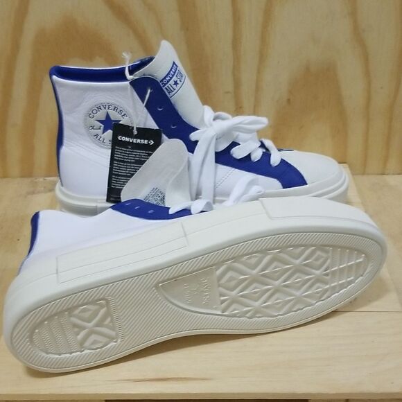 CHUCK TAYLOR ALL STAR CRUISE HIGH 'WHITE BLUE' Mens 11.5, Wmn's 13 - Picture 8 of 8